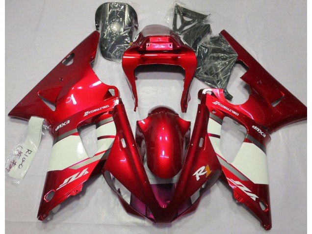 00-01 Fuego Rojo & Blanco R1 Carenados Moto 00-01 Fuego Rojo & Blanco R1 Carenados Moto