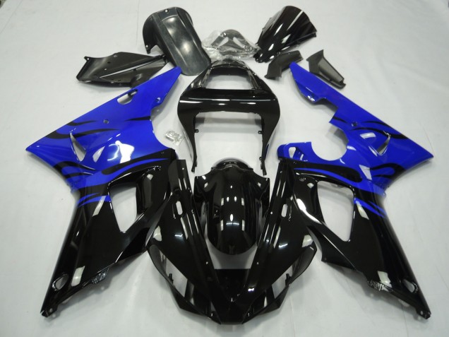 00-01 Negro Llama & Azul R1 Carenados Moto