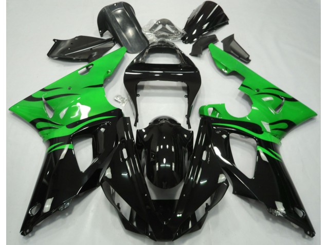 00-01 Negro Llama & Verde R1 Carenados Moto 00-01 Negro Llama & Verde R1 Carenados Moto