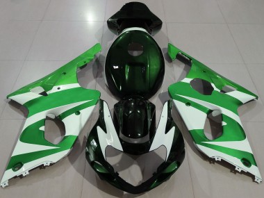 00-02 De Color Verde Oscuro GSXR 1000 Carenados Moto