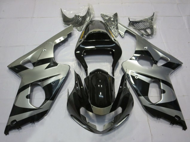 00-02 Estilo Plateado & Negro OEM GSXR 1000 Carenados Moto 00-02 Estilo Plateado & Negro OEM GSXR 1000 Carenados Moto
