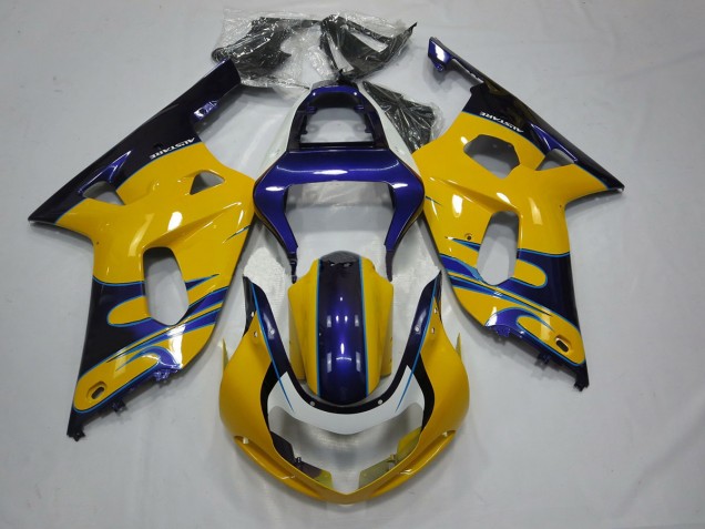 01-03 Amarillo Azul GSXR 600-750 Carenados Moto 01-03 Amarillo Azul GSXR 600-750 Carenados Moto