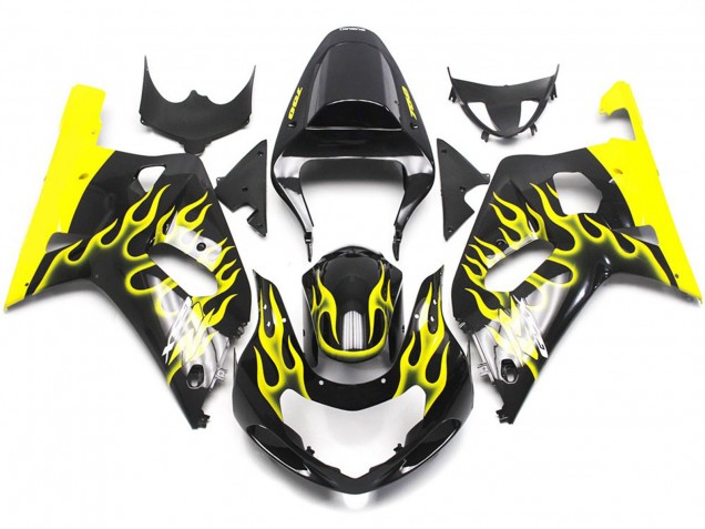 01-03 Amarillo Vibrante Llama GSXR 600-750 Carenados Moto 01-03 Amarillo Vibrante Llama GSXR 600-750 Carenados Moto