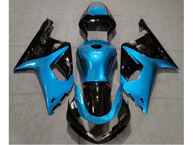 01-03 Azul Claro Brillante & Negro GSXR 600-750 Carenados Moto 01-03 Azul Claro Brillante & Negro GSXR 600-750 Carenados Moto