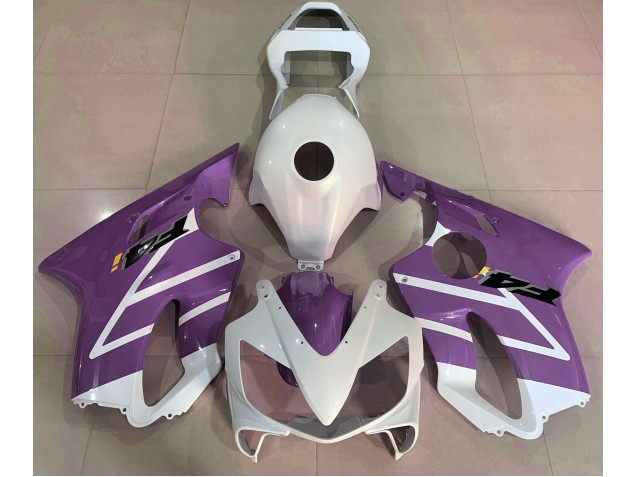 01-03 Blanco Brillante & Morado CBR600 F4i Carenados Moto 01-03 Blanco Brillante & Morado CBR600 F4i Carenados Moto