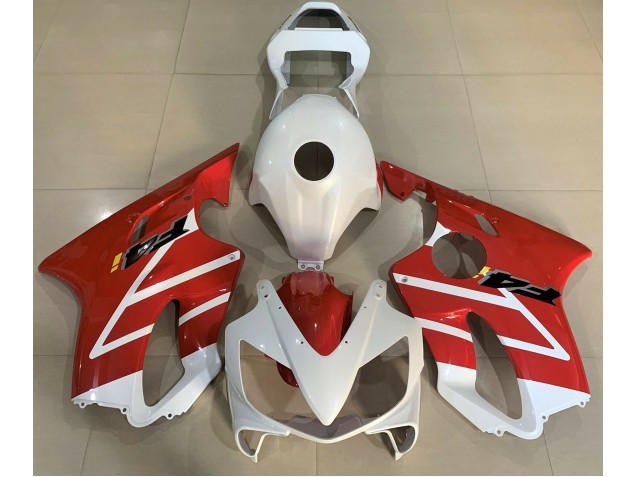 01-03 Blanco Brillante & Rojo CBR600 F4i Carenados Moto 01-03 Blanco Brillante & Rojo CBR600 F4i Carenados Moto