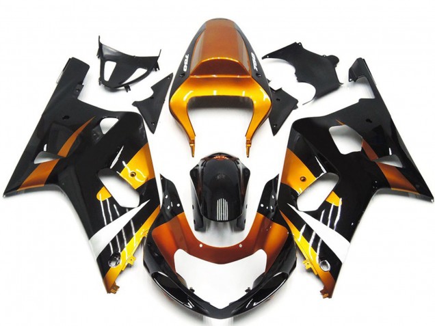 01-03 Estilo Bronce & Negro OEM GSXR 600-750 Carenados Moto