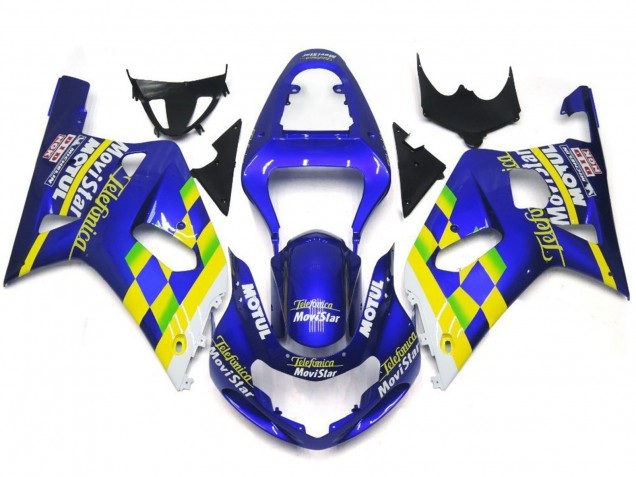 01-03 Movistar Azul Brillo GSXR 600-750 Carenados Moto 01-03 Movistar Azul Brillo GSXR 600-750 Carenados Moto