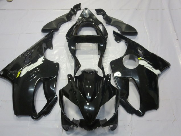 01-03 Negro Brillante Con Calcomanías CBR600 F4i Carenados Moto 01-03 Negro Brillante Con Calcomanías CBR600 F4i Carenados Moto