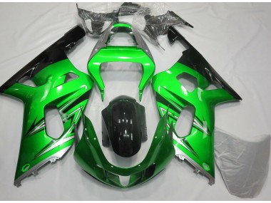 01-03 Verde & Plata GSXR 600-750 Carenados Moto