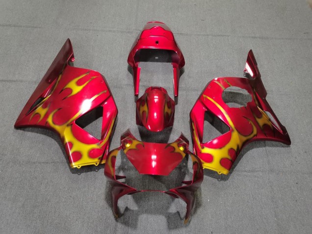 02-03 Estilo Rojo & Dorado CBR954RR Carenados Moto 02-03 Estilo Rojo & Dorado CBR954RR Carenados Moto