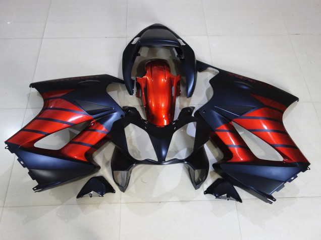 02-12 Rojo & Negro VFR800 Carenados Moto 02-12 Rojo & Negro VFR800 Carenados Moto