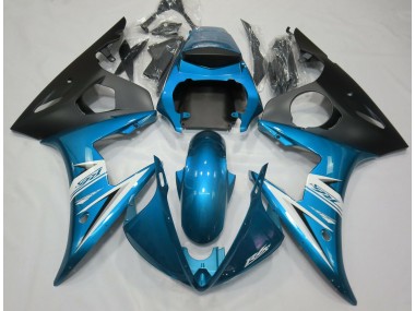 03-04 Azul Claro & Blanco R6 Carenados Moto