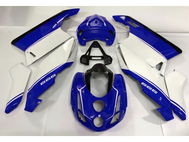 03-04 Blanco Azul & Negro Ducati 749 999 Carenados Moto