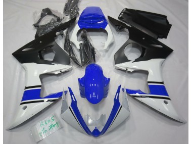 03-04 Blanco Brillante & Azul R6 Carenados Moto