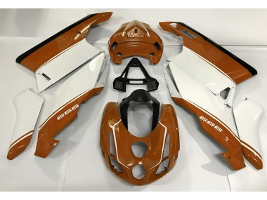 03-04 Blanco Naranja & Negro Ducati 749 999 Carenados Moto