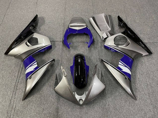 03-04 Estilo Plateado & Morado R6 Carenados Moto 03-04 Estilo Plateado & Morado R6 Carenados Moto