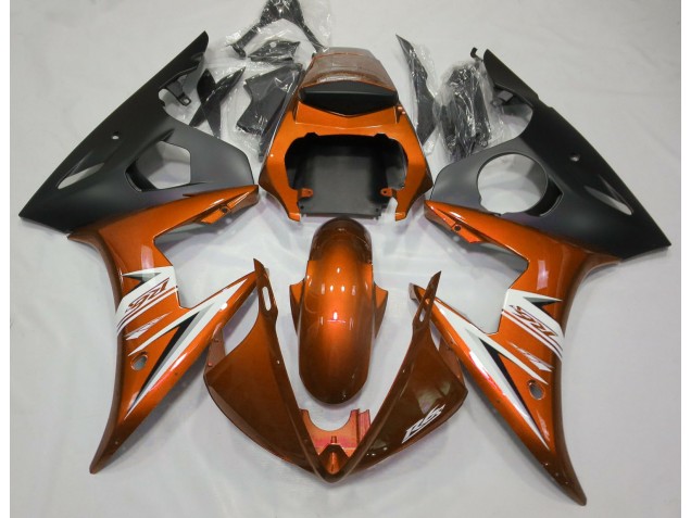 03-04 Naranja Brillante & Blanco R6 Carenados Moto 03-04 Naranja Brillante & Blanco R6 Carenados Moto