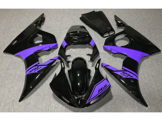03-04 Negro Brillante & Morado R6 Carenados Moto