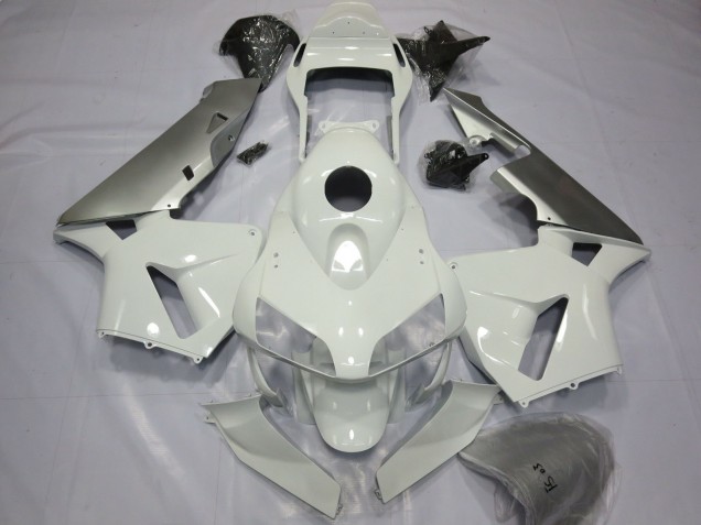 03-04 Plata & Blanco CBR600RR Carenados Moto 03-04 Plata & Blanco CBR600RR Carenados Moto