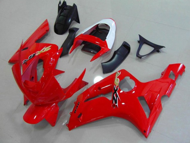 03-04 Rojo & Blanco ZX6R Carenados Moto 03-04 Rojo & Blanco ZX6R Carenados Moto