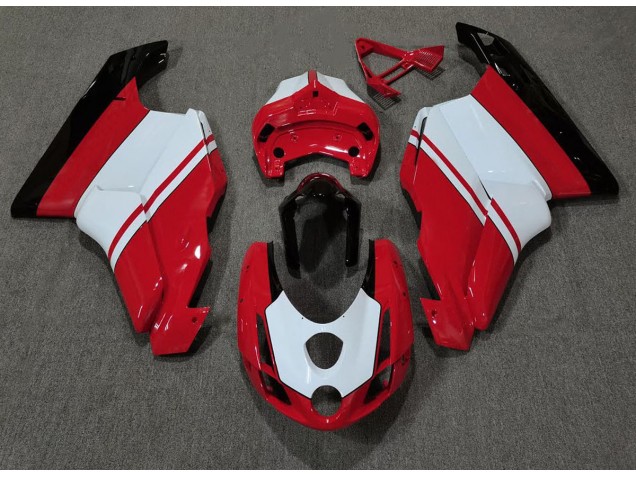 03-04 Rojo Brillante & Blanco Ducati 749 999 Carenados Moto