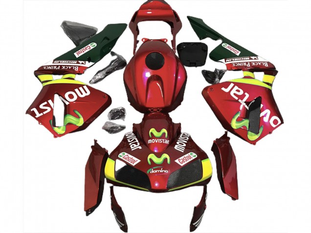 03-04 Rojo Intenso Movistar CBR600RR Carenados Moto 03-04 Rojo Intenso Movistar CBR600RR Carenados Moto