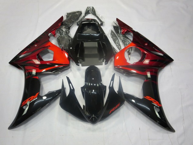 03-04 Rojo & Negro R6 Carenados Moto 03-04 Rojo & Negro R6 Carenados Moto