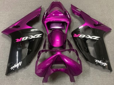 03-04 Rosa Brillante & Negro ZX6R Carenados Moto