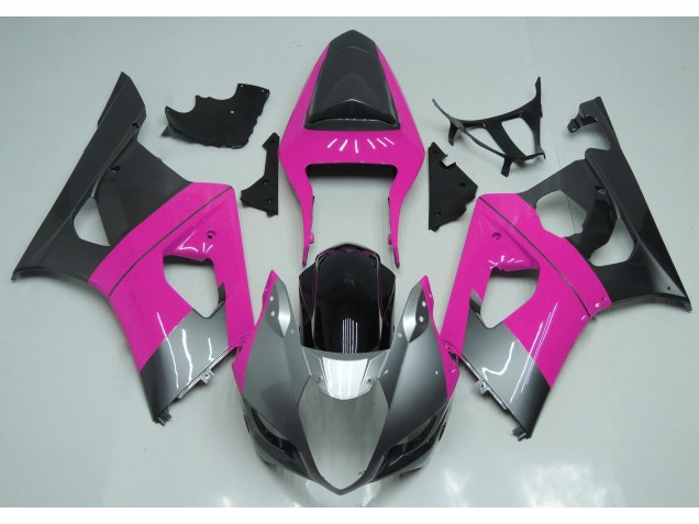 03-04 Rosa Plata & Negro GSXR 1000 Carenados Moto 03-04 Rosa Plata & Negro GSXR 1000 Carenados Moto