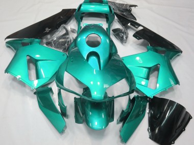 03-04 Verde Azulado Liso CBR600RR Carenados Moto
