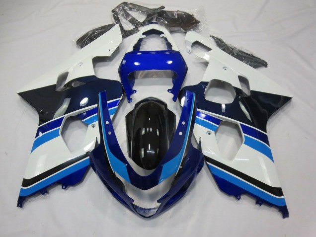 04-05 Azul Claro Blanco & Negro GSXR 600-750 Carenados Moto 04-05 Azul Claro Blanco & Negro GSXR 600-750 Carenados Moto