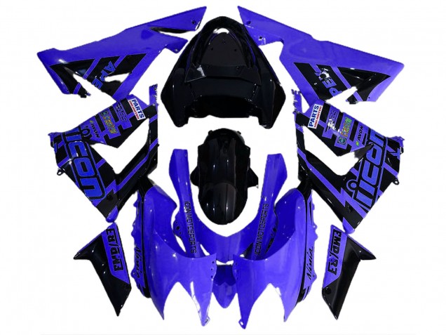 04-05 Azul & Negro & Logotipos ZX10R Carenados Moto 04-05 Azul & Negro & Logotipos ZX10R Carenados Moto