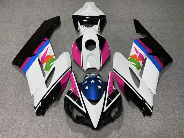 04-05 Bandera Rosa & Azul CBR1000RR Carenados Moto