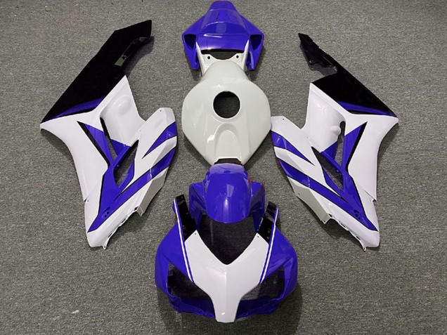 04-05 Blanco Azul Oscuro & Negro Brillante CBR1000RR Carenados Moto 04-05 Blanco Azul Oscuro & Negro Brillante CBR1000RR Carenados Moto