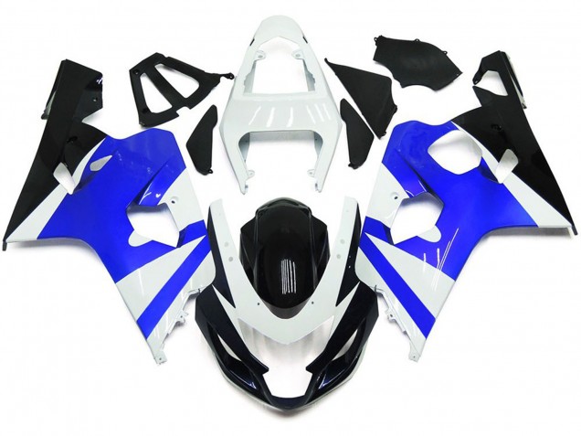 04-05 Blanco Brillante & Azul Brillante GSXR 600-750 Carenados Moto 04-05 Blanco Brillante & Azul Brillante GSXR 600-750 Carenados Moto