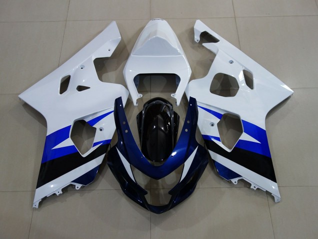 04-05 Blanco Brillante & Azul Intenso GSXR 600-750 Carenados Moto 04-05 Blanco Brillante & Azul Intenso GSXR 600-750 Carenados Moto