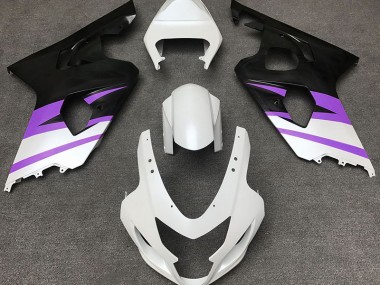 04-05 Blanco Mate & Morado GSXR 600-750 Carenados Moto