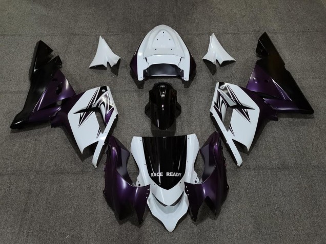 04-05 Blanco Púrpura & Negro ZX10R Carenados Moto