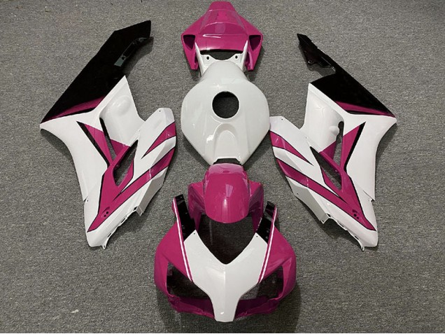04-05 Blanco Rosa & Negro Brillante CBR1000RR Carenados Moto 04-05 Blanco Rosa & Negro Brillante CBR1000RR Carenados Moto