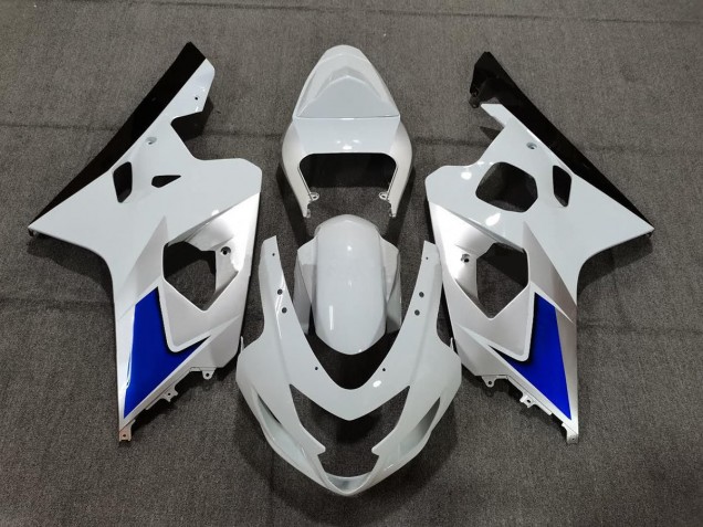 04-05 Estilo Azul Blanco & Plateado GSXR 600-750 Carenados Moto 04-05 Estilo Azul Blanco & Plateado GSXR 600-750 Carenados Moto