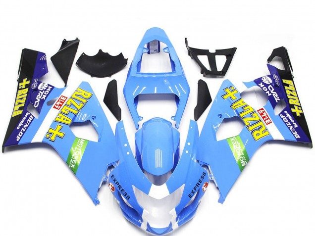 04-05 Estilo Azul Claro Rizla GSXR 600-750 Carenados Moto 04-05 Estilo Azul Claro Rizla GSXR 600-750 Carenados Moto