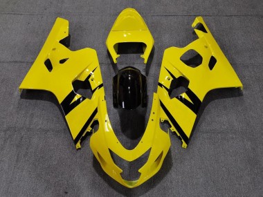 04-05 Estilo Personalizado OEM Amarillo Brillante Brillante GSXR 600-750 Carenados Moto