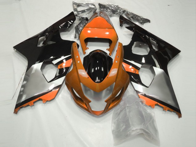 04-05 Naranja Plata & Negro GSXR 600-750 Carenados Moto 04-05 Naranja Plata & Negro GSXR 600-750 Carenados Moto