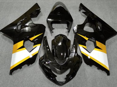 04-05 Negro Brillante & Amarillo GSXR 600-750 Carenados Moto