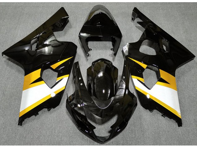 04-05 Negro Brillante & Amarillo GSXR 600-750 Carenados Moto 04-05 Negro Brillante & Amarillo GSXR 600-750 Carenados Moto