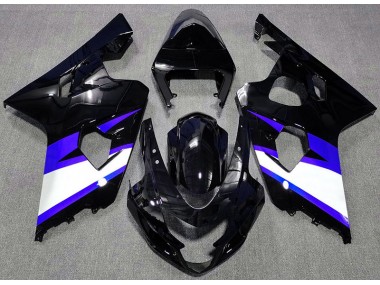 04-05 Negro Brillante & Azul GSXR 600-750 Carenados Moto