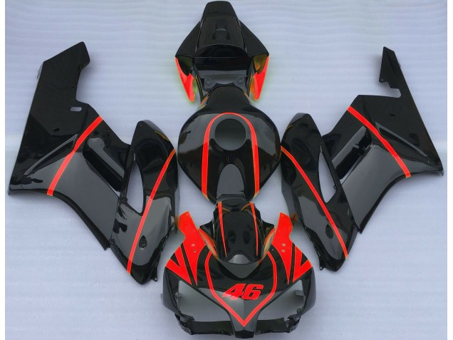 04-05 Negro Brillante & Rojo CBR1000RR Carenados Moto 04-05 Negro Brillante & Rojo CBR1000RR Carenados Moto