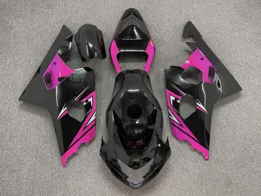 04-05 Negro Brillante & Rosa GSXR 600-750 Carenados Moto