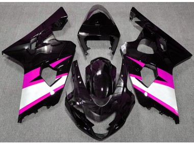 04-05 Negro Brillante & Rosa GSXR 600-750 Carenados Moto